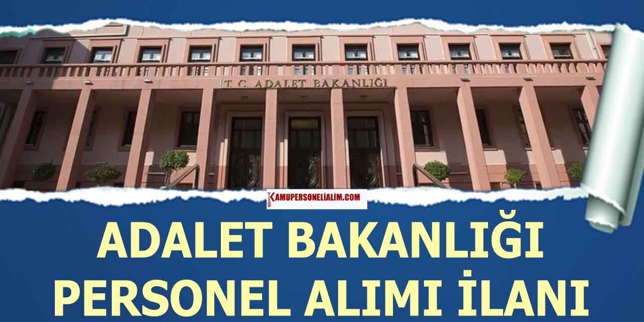 Adalet Bakanlığı 6.881 Kamu Personel ve İKM Alımı! Boş Dolu Kadro