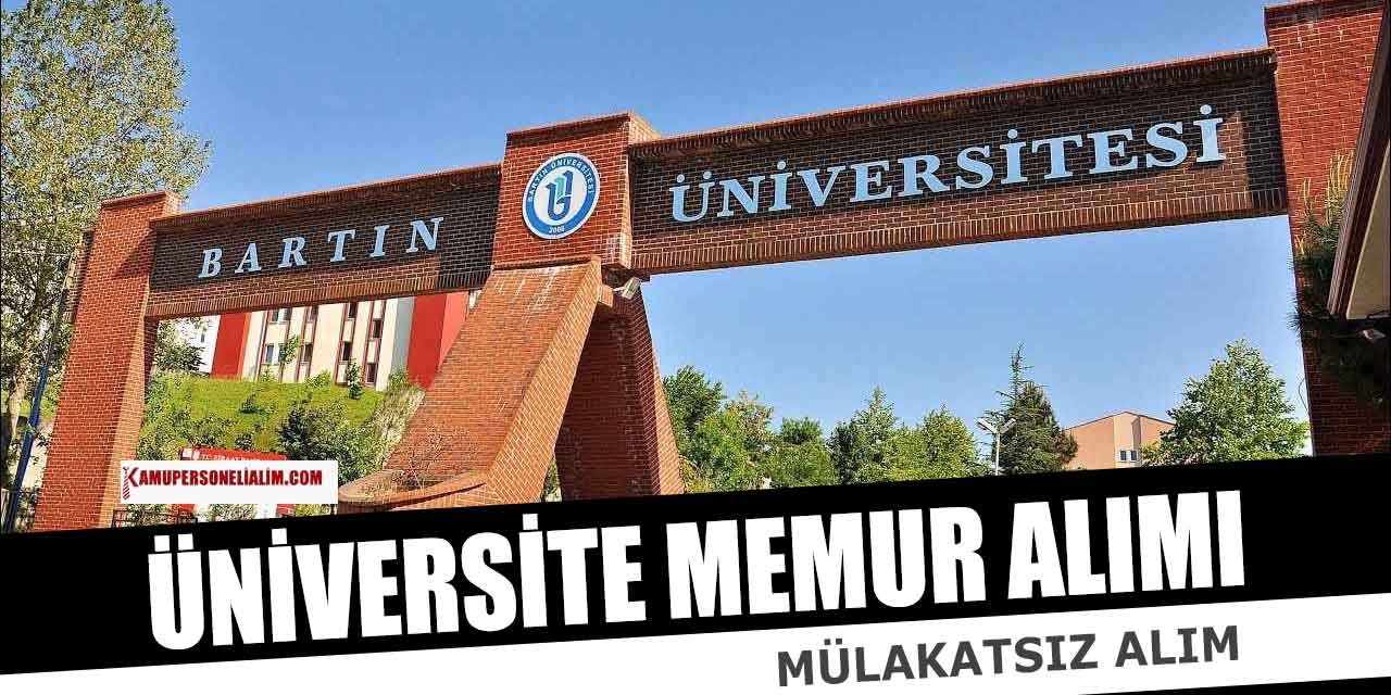 Bartın Üniversitesi 26 Sözleşmeli Personel Alımı