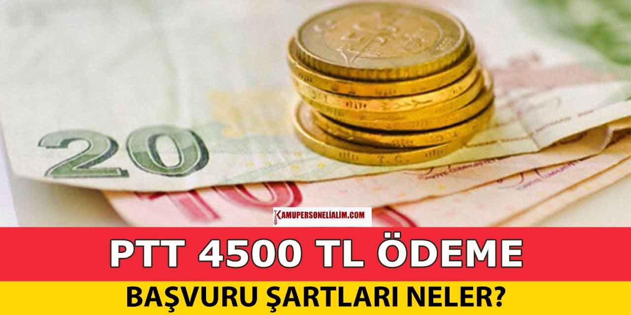 PTT Sosyal Yardım 4500 TL Ödemesine Başvuru Nasıl Yapılır?