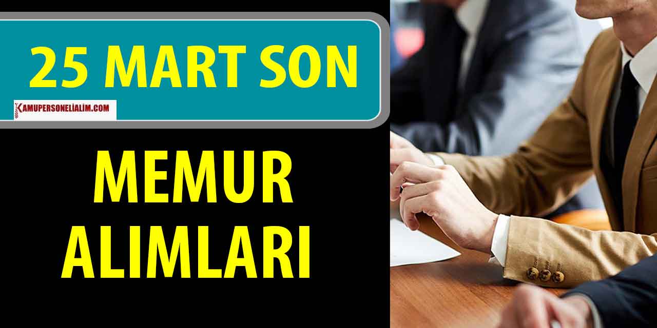 Devlet İş İlanları! 7 Kamu memur alımı Başvuru Şartları
