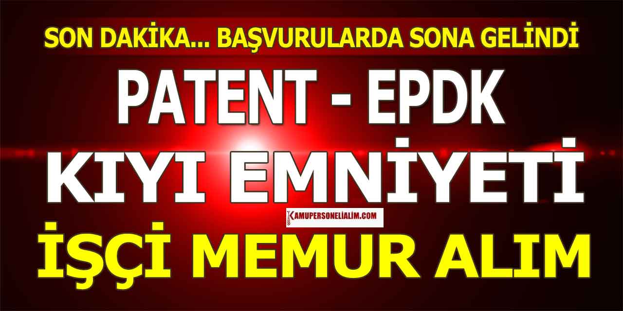 3 Kamu Kurumu 58 Devlet Memur, İşçi ve Personel Alımı Bitiyor