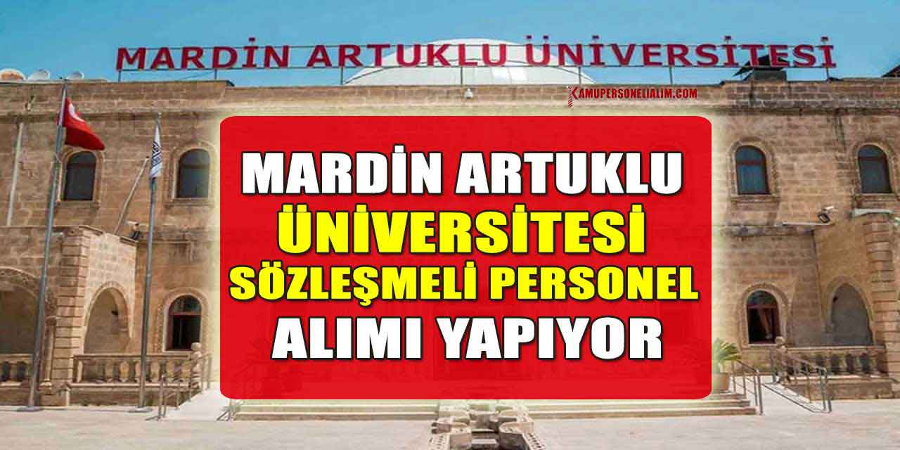 Artuklu Üniversitesi 11 Güvenlik Görevlisi, İşçi ve Personel Alımı İlanı