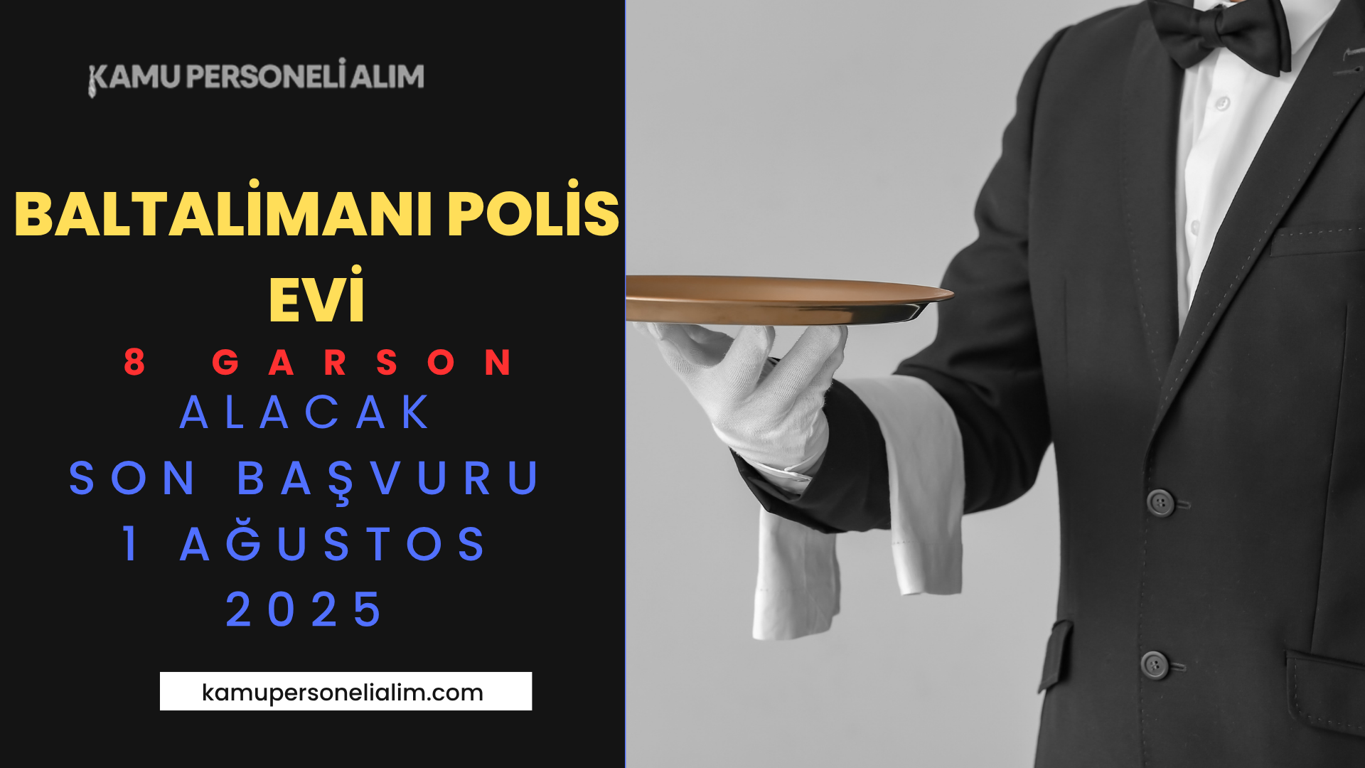 Baltalimanı Polisevi 8 Garson Alımı Yapacak: İşte Başvuru ve Kura Detayları