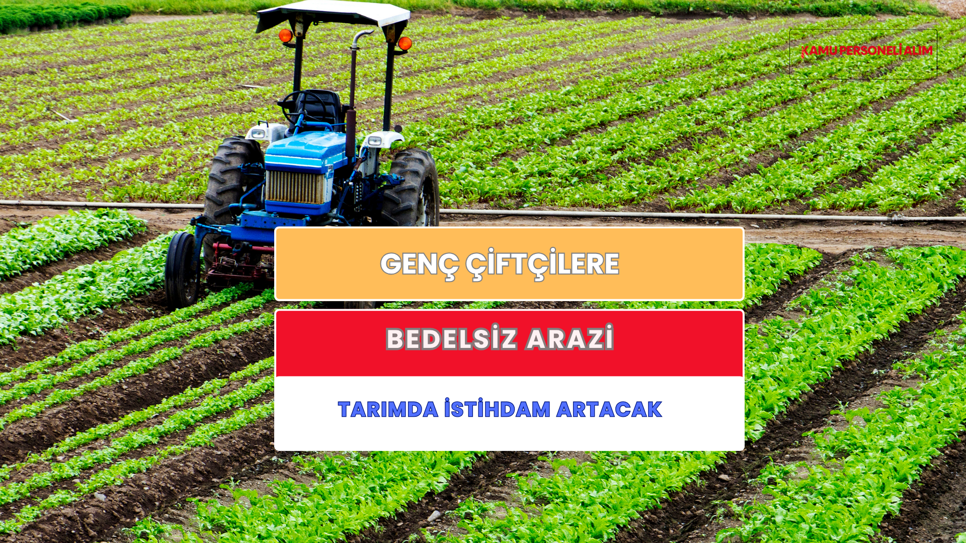 Genç Çiftçilere Bedelsiz Arazi ve Düşük Faizli Krediler Geliyor