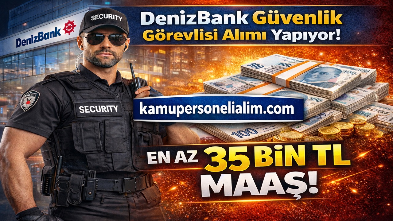 DenizBank Güvenlik Görevlisi Alımı Yapıyor! Maaş En Az 35 Bin TL