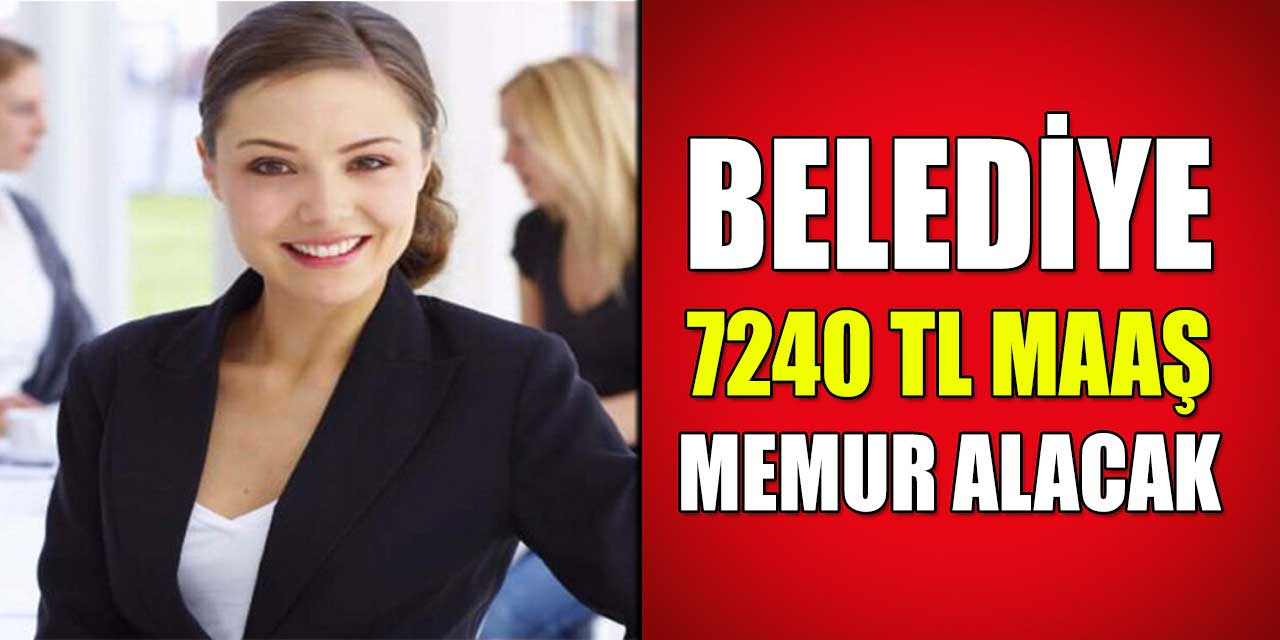 Kamu İş İlanı; Belediye 7240 TL Maaş Müfettiş Yardımcısı Alımı
