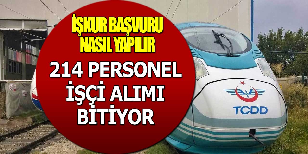 TCDD 214 Kamu Personel Alımı İŞKUR Başvurusu Nasıl Yapılacak