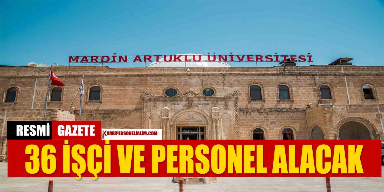 Mardin Artuklu Üniversitesi 36 Kamu Personeli Alımı İlanı Yayınlandı