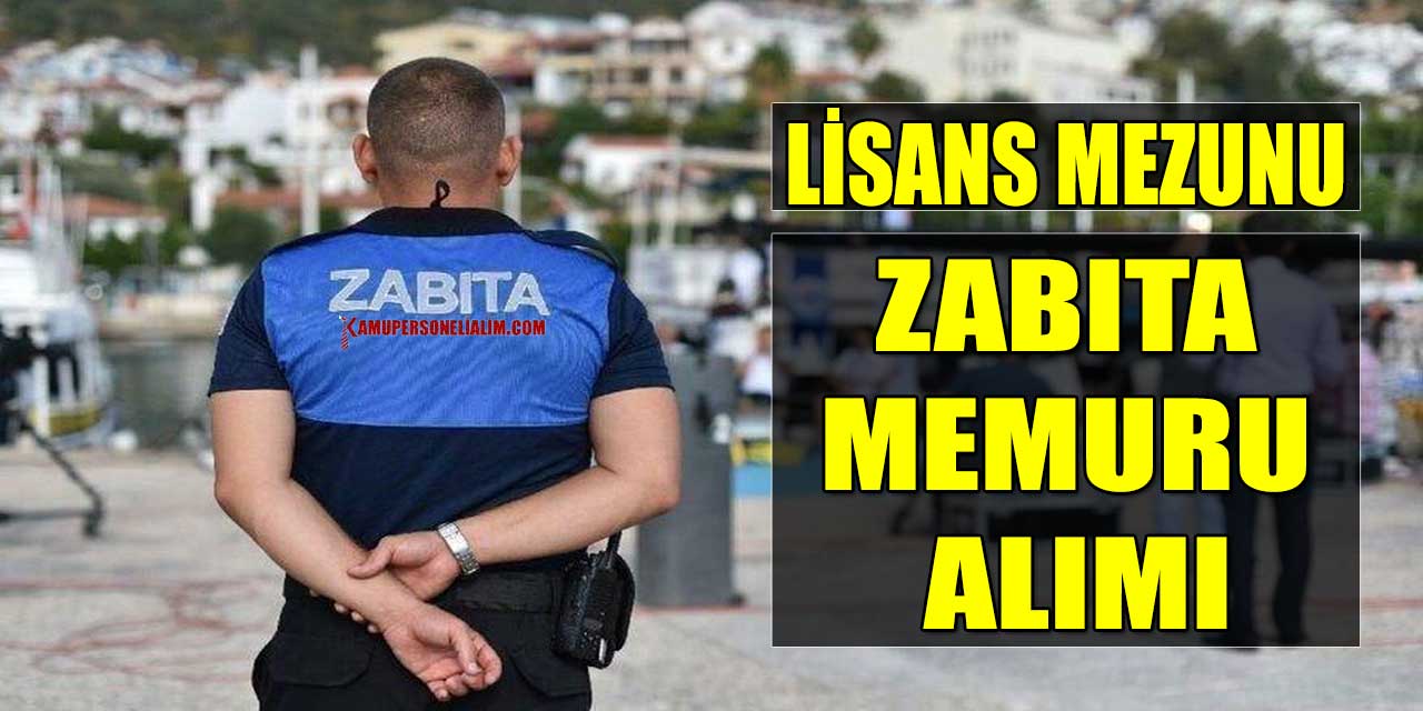 Bartın Kurucaşile Belediyesi Lisans Mezunu Zabıta Memuru Alımı