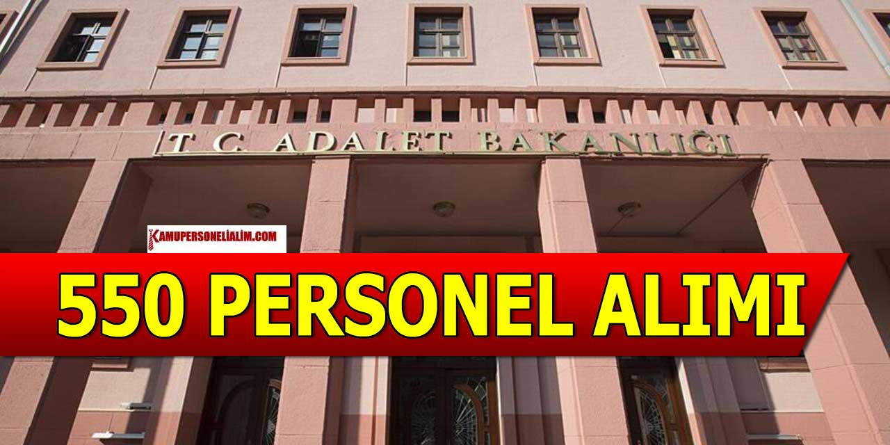 Adalet Bakanlığı 550 İcra Müdür ve Yardımcısı Alımı Başvurusu Başlıyor