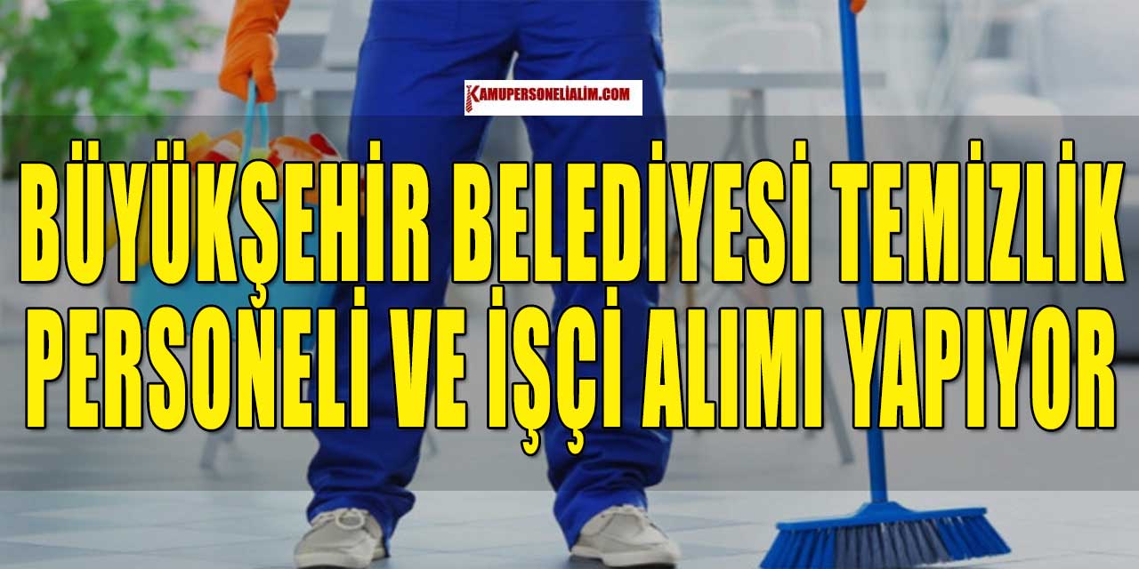 İzmir Büyükşehir Belediye Personel Alımı Başvuruları 3-5 Mart