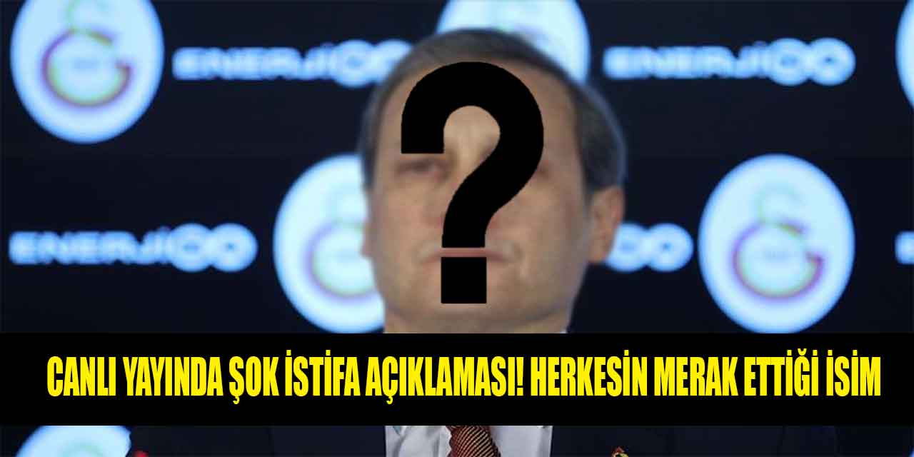 Canlı Yayında Şok İstifa Açıklaması! Herkesin Merak Ettiği İsim