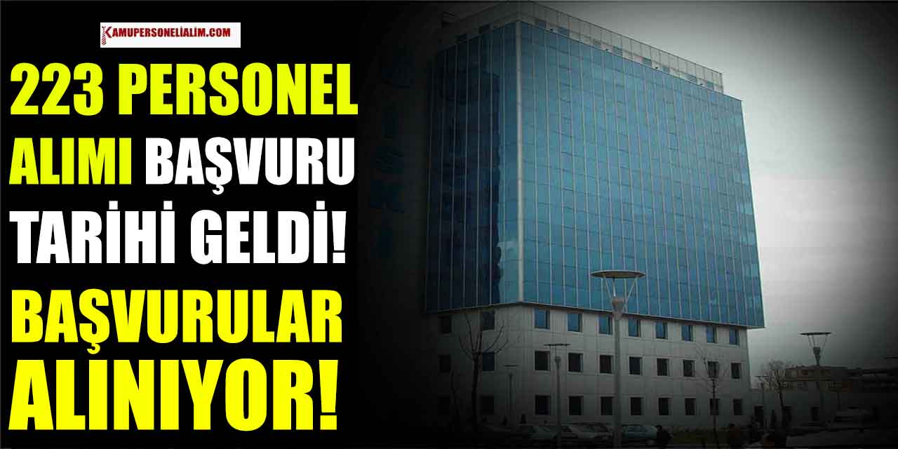 KPSS’Siz 223 Devlet Kamu Personel Alımı Başvuruları Başladı
