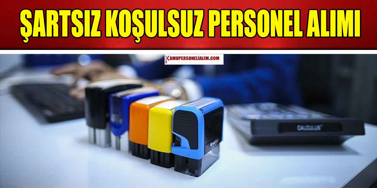Kaymakamlık Şartsız Koşulsuz Devlet Memuru Alımı