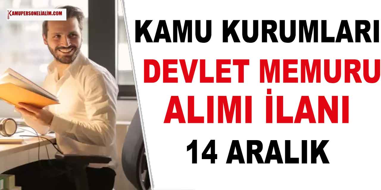 Devlet Dairesi Yüksek Maaşla Güncel Kamu Memur Alımı