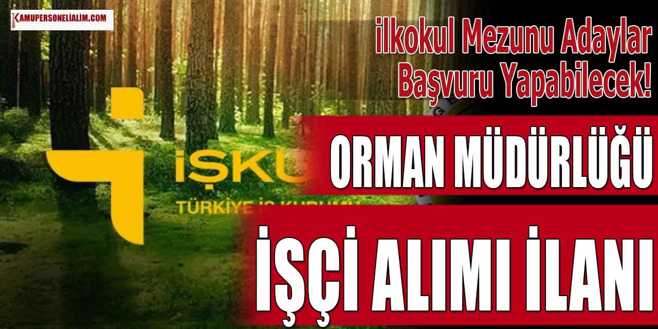 OGM İlkokul Mezunu Noter Kurası İle İşçi Alımı! İŞKUR