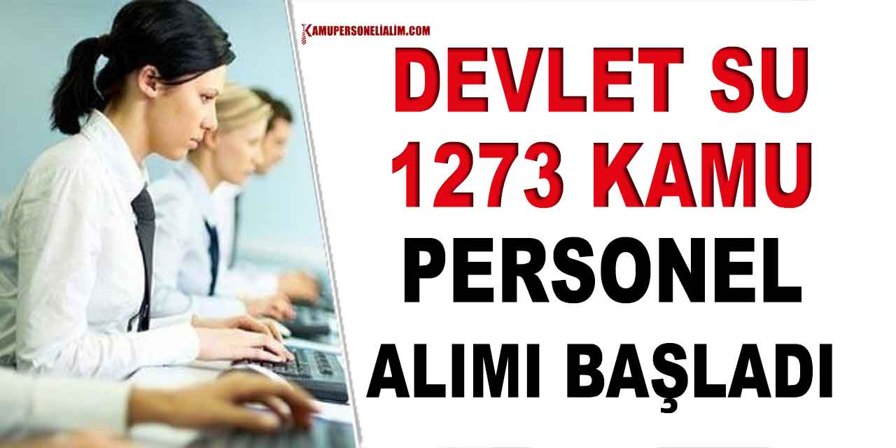 Kamu İlanları! DSİ, Sınavsız Kamu Personeli Alımı 1273 Kadro Başvurusu