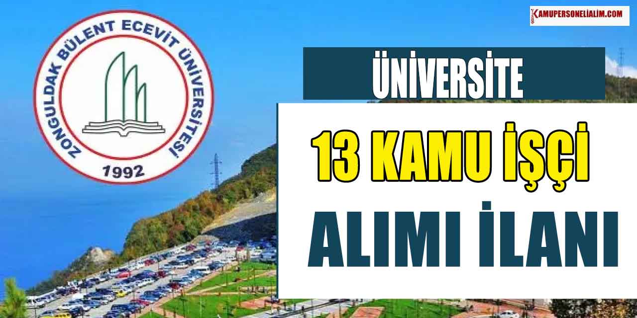 İŞKUR İş İlanları Bülent Ecevit Üniversitesi 13 Kamu İşçi Alımı (İlkokul Lise Mezunu)