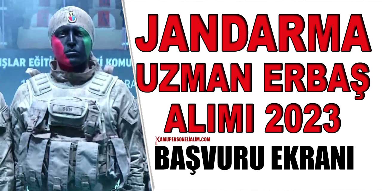 Jandarma PTM Giriş! JGK Uzman Erbaş Alımı Başvuru Ekranı Açıldı