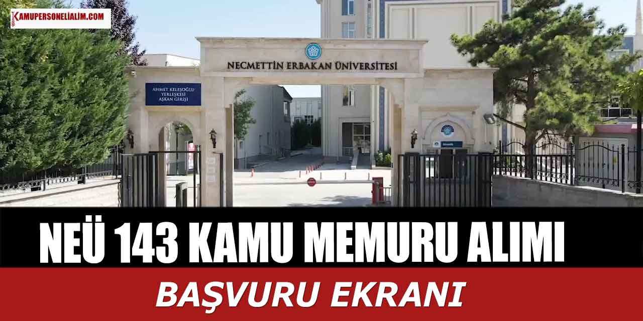 Üniversite Lise Önlisans Lisans 143 Kamu Memur Alımı İlanı Duyurdu