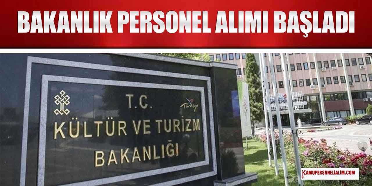 Kültür Bakanlığı 14 Yeni Sürekli İşçi Alımı Başvuruları