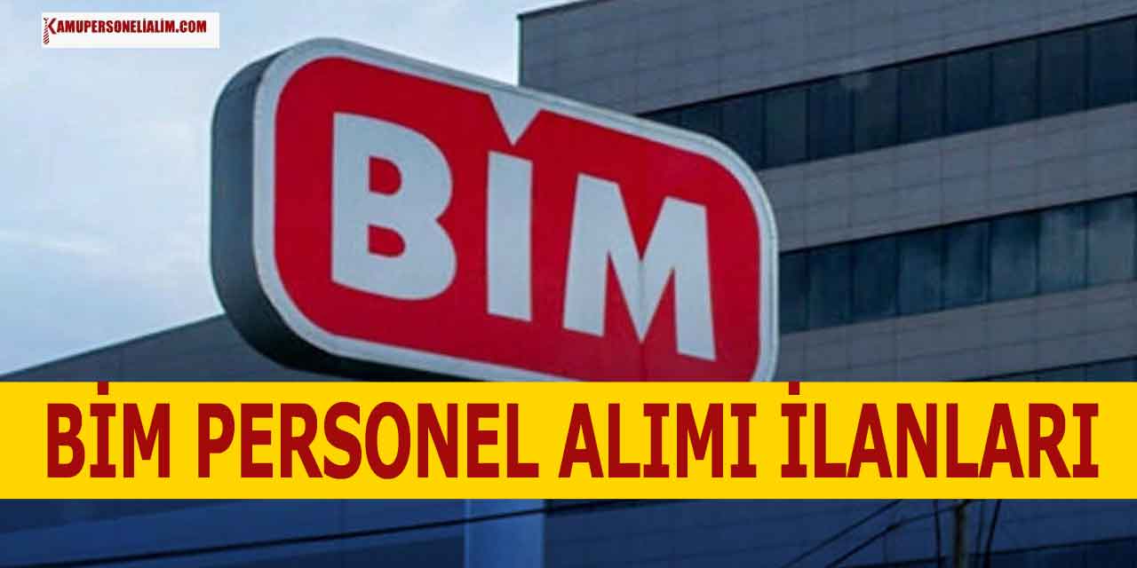 BİM 500 Şoför, Market Elemanı ve Reyon Görevlisi Alımı Ekranı
