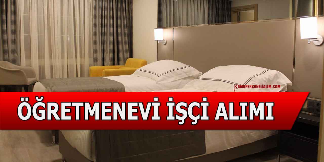 Erzincan Kemah Öğretmenevi ve ASO Müdürlüğü 5 personel Alımı