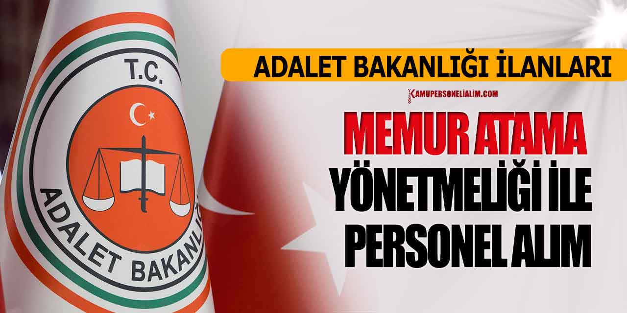 Adalet Bakanlığı 14 Mühendis Alımı Kamu İlanları