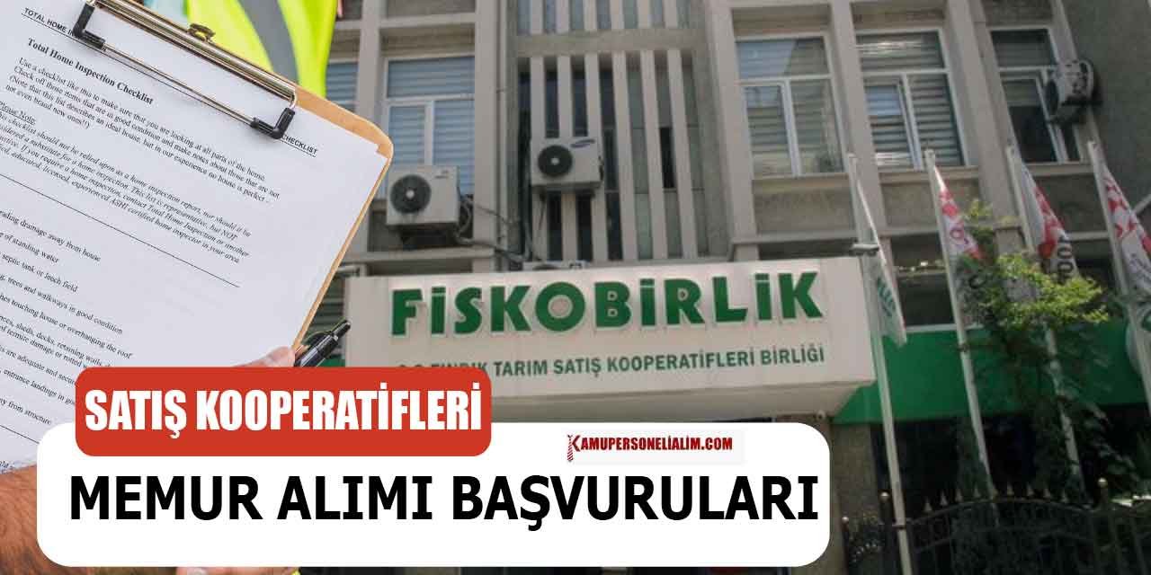 Tarım Satış Kooperatifleri Birliği Memur Alımı İlanı