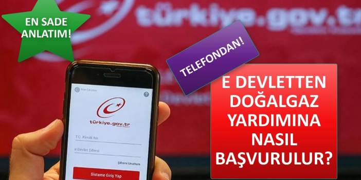 Doğalgaz Desteği Başvurusu e-Devlet Başvuru Ekranı