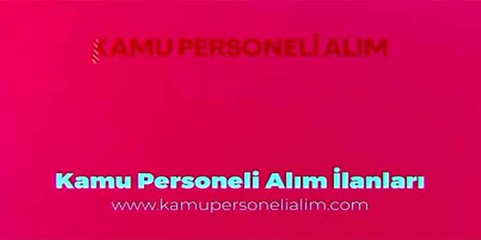 Kamu Personel Alımı İş İlanları WEB TV